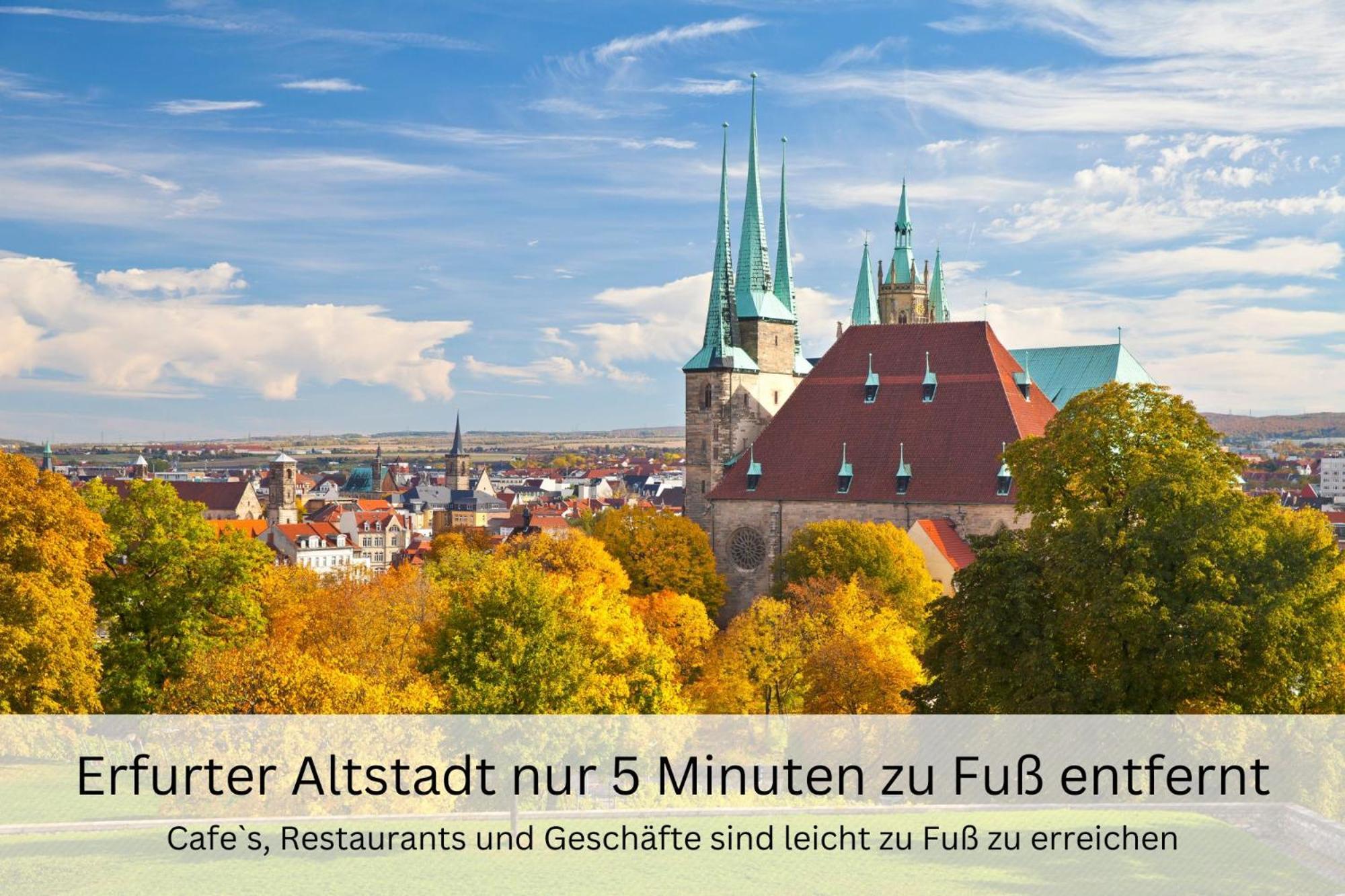 Bohnapartments - Altstadtoase - Balkon Und Garten - Wlan Erfurt Eksteriør billede
