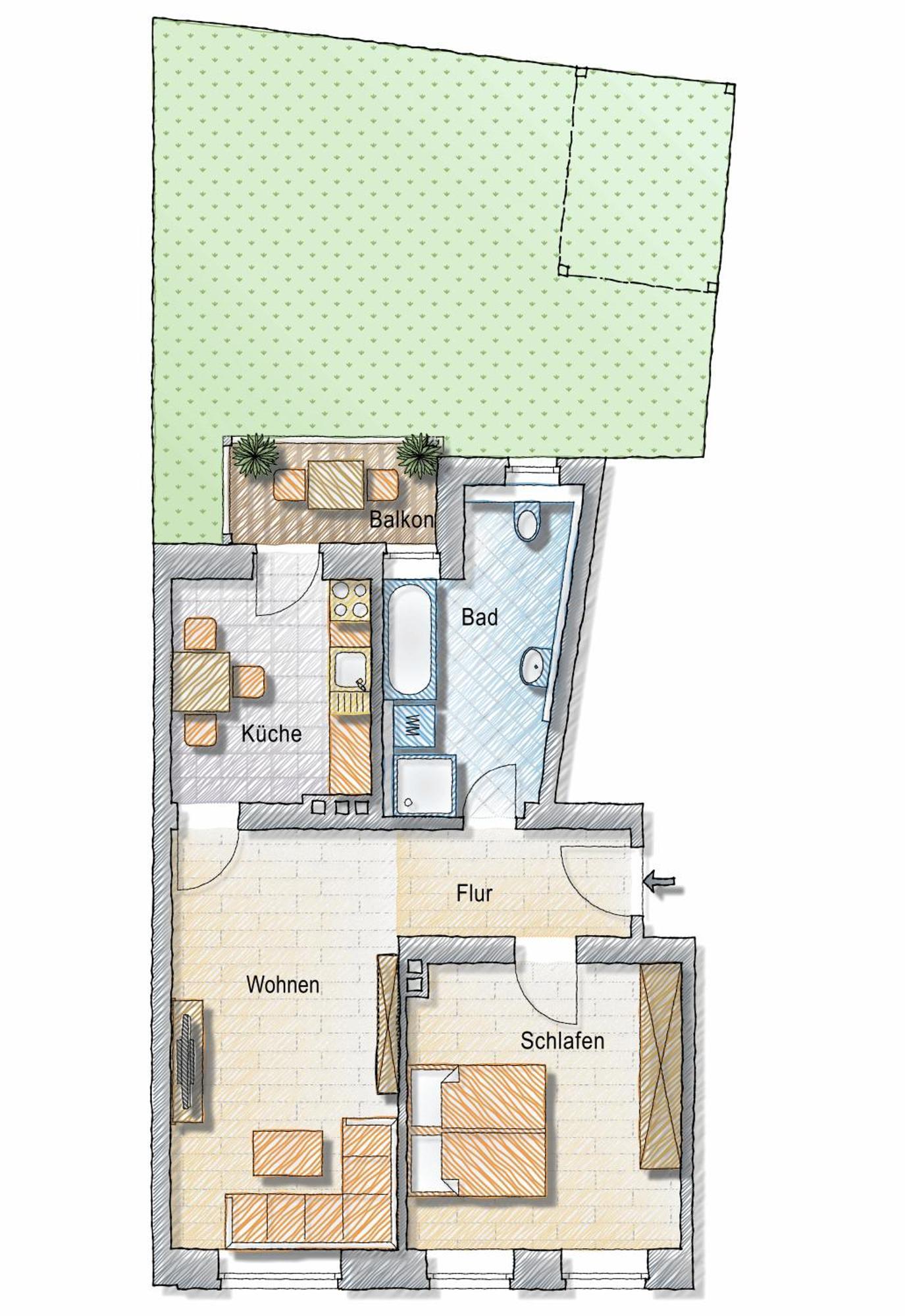 Bohnapartments - Altstadtoase - Balkon Und Garten - Wlan Erfurt Eksteriør billede